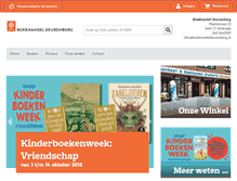 Tablet Screenshot of boekhandeldeurenberg.nl